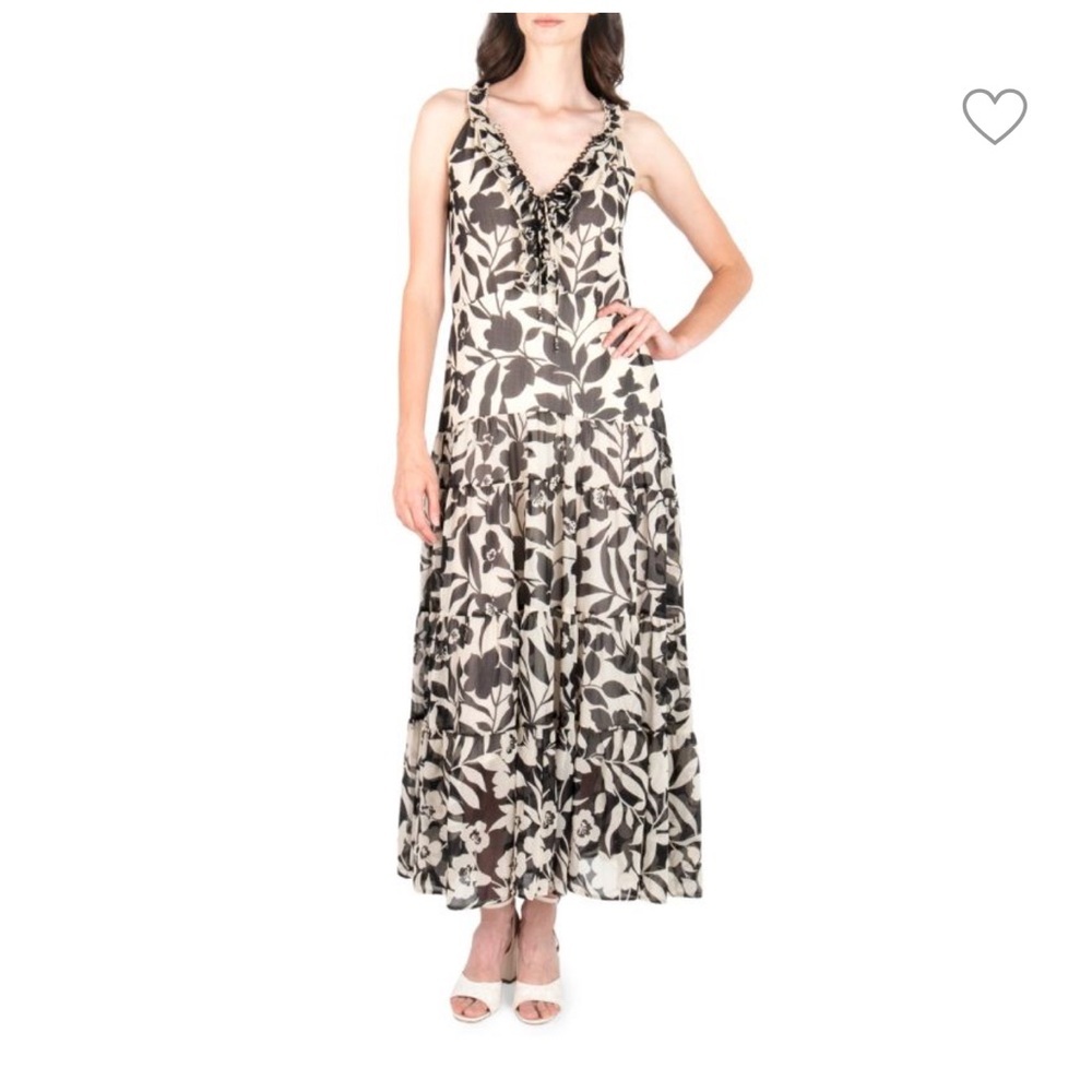 SECRET MISSION NEW Super Natural  Floral Maxi Dress. A1